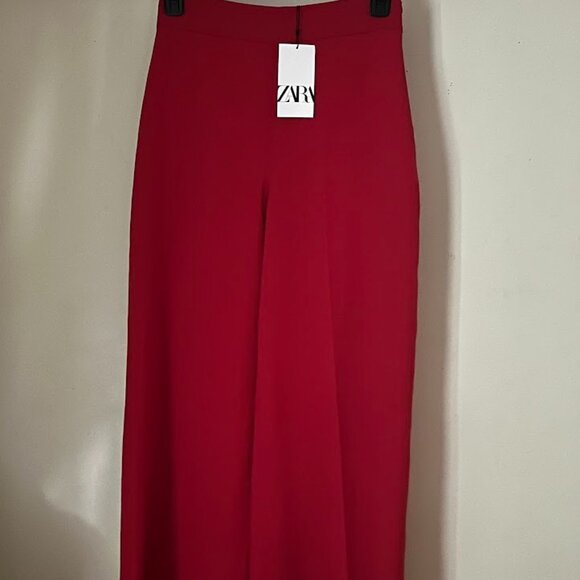 Zara Women's Red Pants - Picture 1 of 5